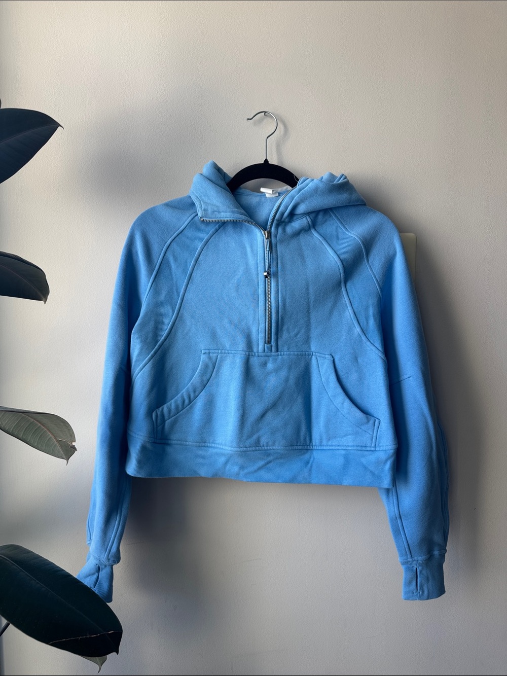 Lululemon Scuba Oversized Funnel-Neck Half Zip Aero Blue